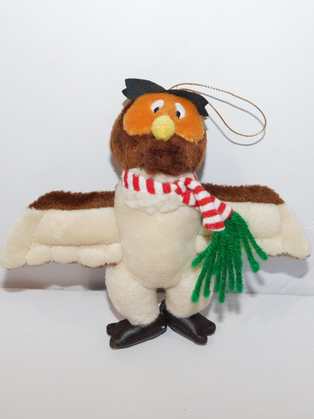 VTG Disney Winnie the Pooh OWL WOL 6" Plush Christmas Tree Oranament stuffed
